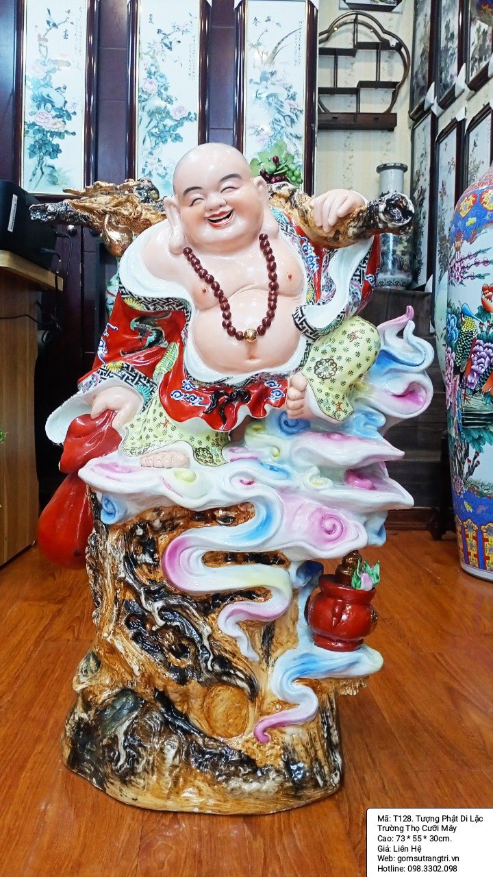TƯỢNG PHẬT DI LẶC TRƯỜNG THỌ CƯỠI MÂY